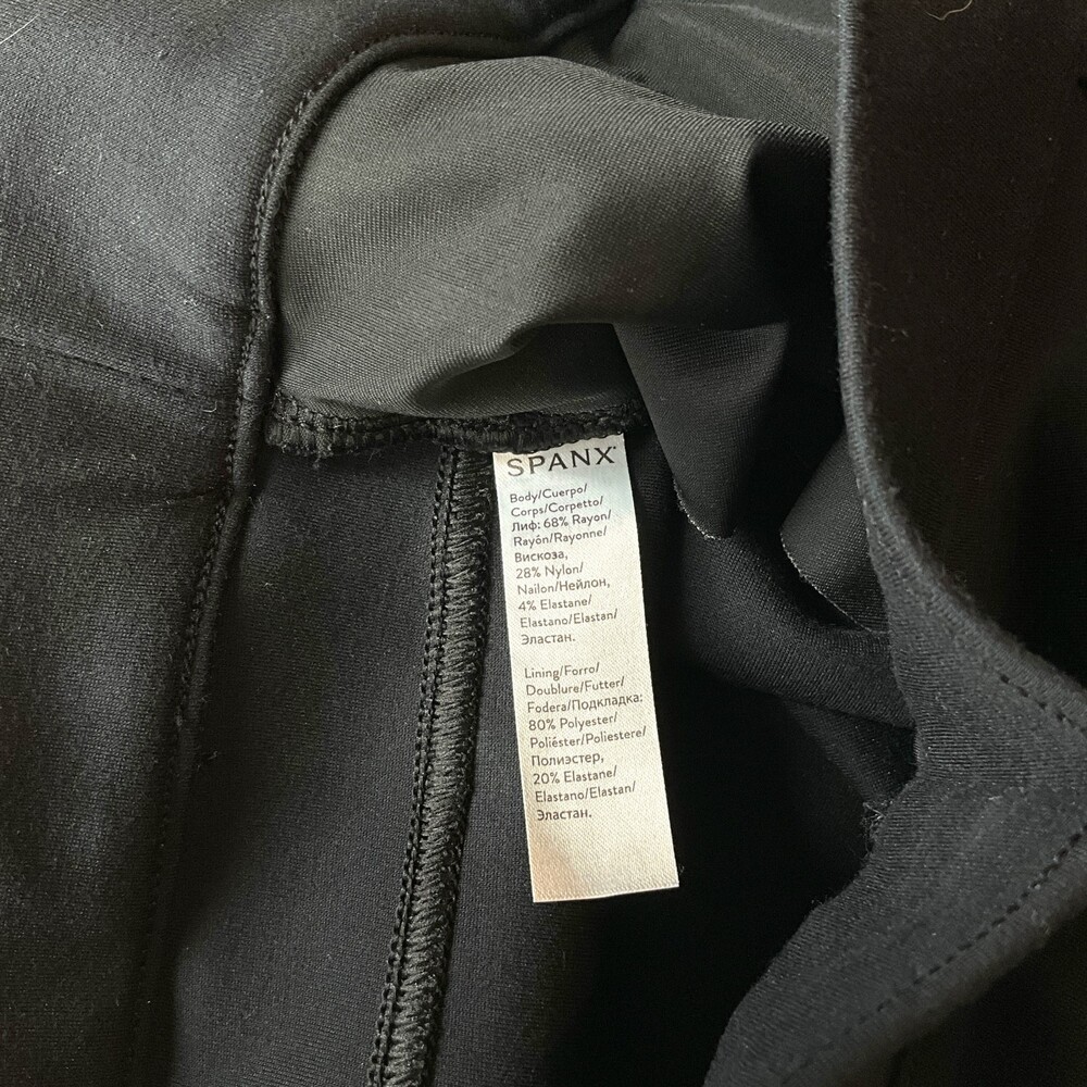 Spanx The Perfect Black Pant Womens Small S Cigarette Leg Ankle 4-Pocket - Picture 7 of 8